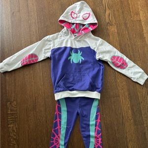 Toddler Ghost Spider Costume/ Attite